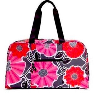 🎁👛Retired Vera Bradley Collapsible Duffel Cheery Blossom NWT